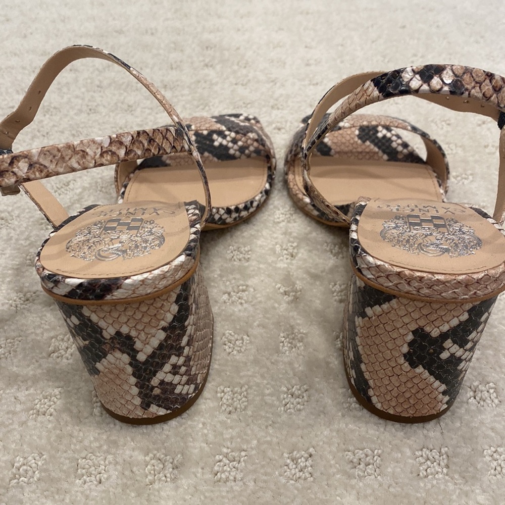 Vince Camuto Snake Print Chunky Heel - Picture 3 of 5